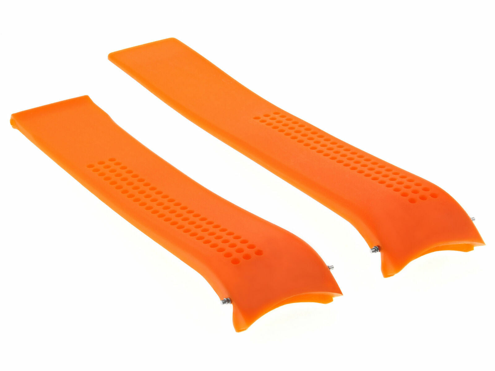 20MM RUBBER WATCH BAND STRAP FOR TAG HEUER CARRERA CV2010 CALIBRE WATCH ORANGE