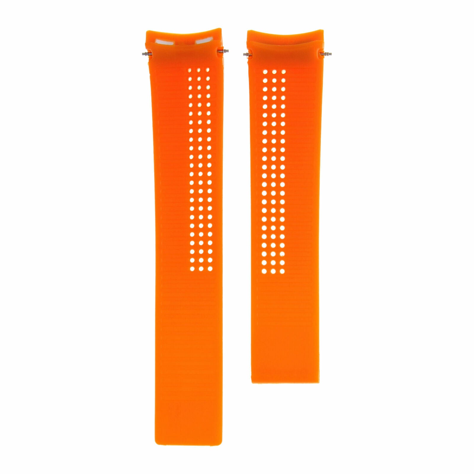 20MM RUBBER WATCH BAND STRAP FOR TAG HEUER CARRERA CV2010 CALIBRE WATCH ORANGE