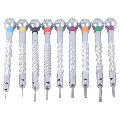 9 SCREWDRIVER FOR WATCH REPAIR SET STAND EXTRA BLADE WATCH TOOL