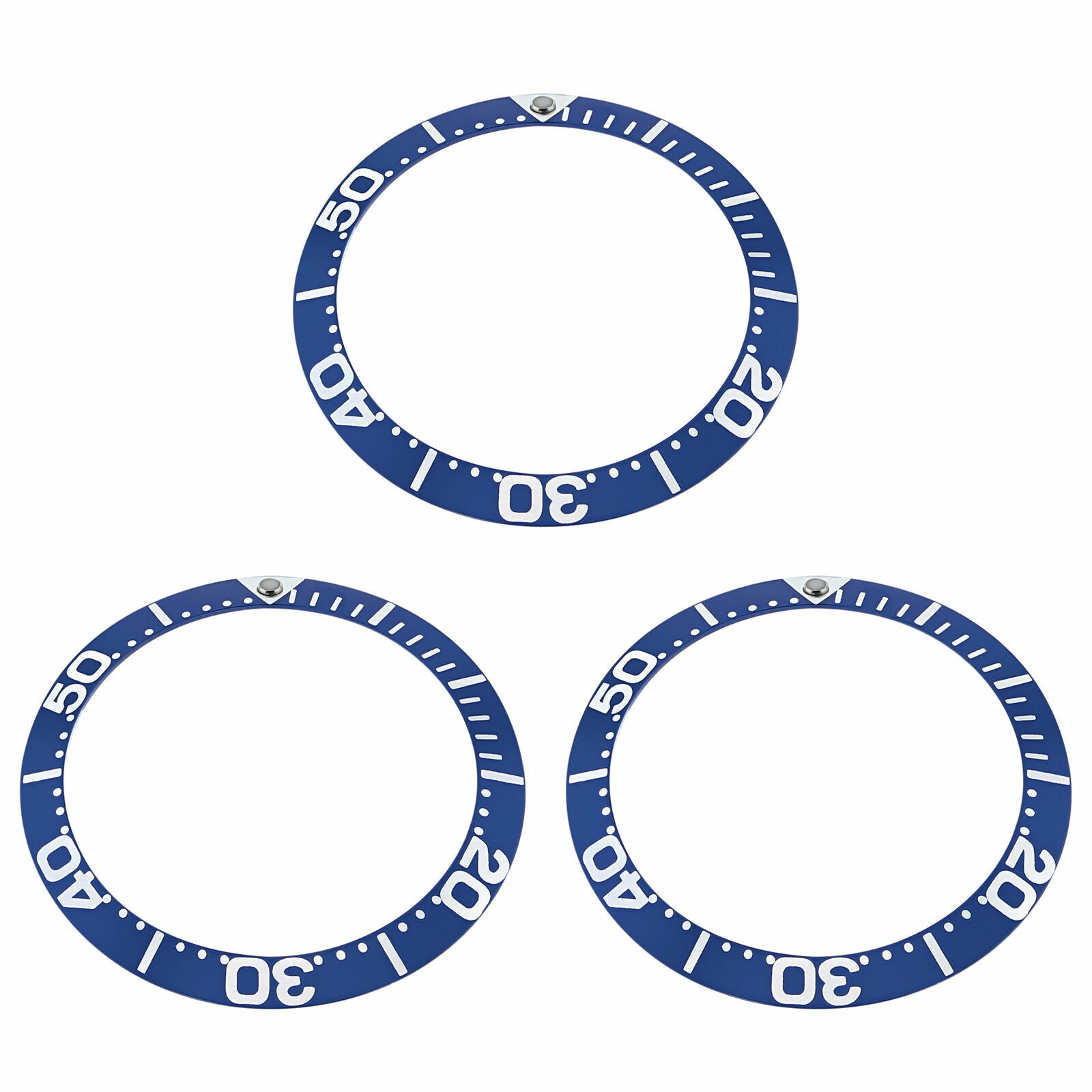 3 BEZEL INSERT FOR OMEGA SEAMASTER WATCH 2254.50 -300M BLUE FULL SIZE LARGE #