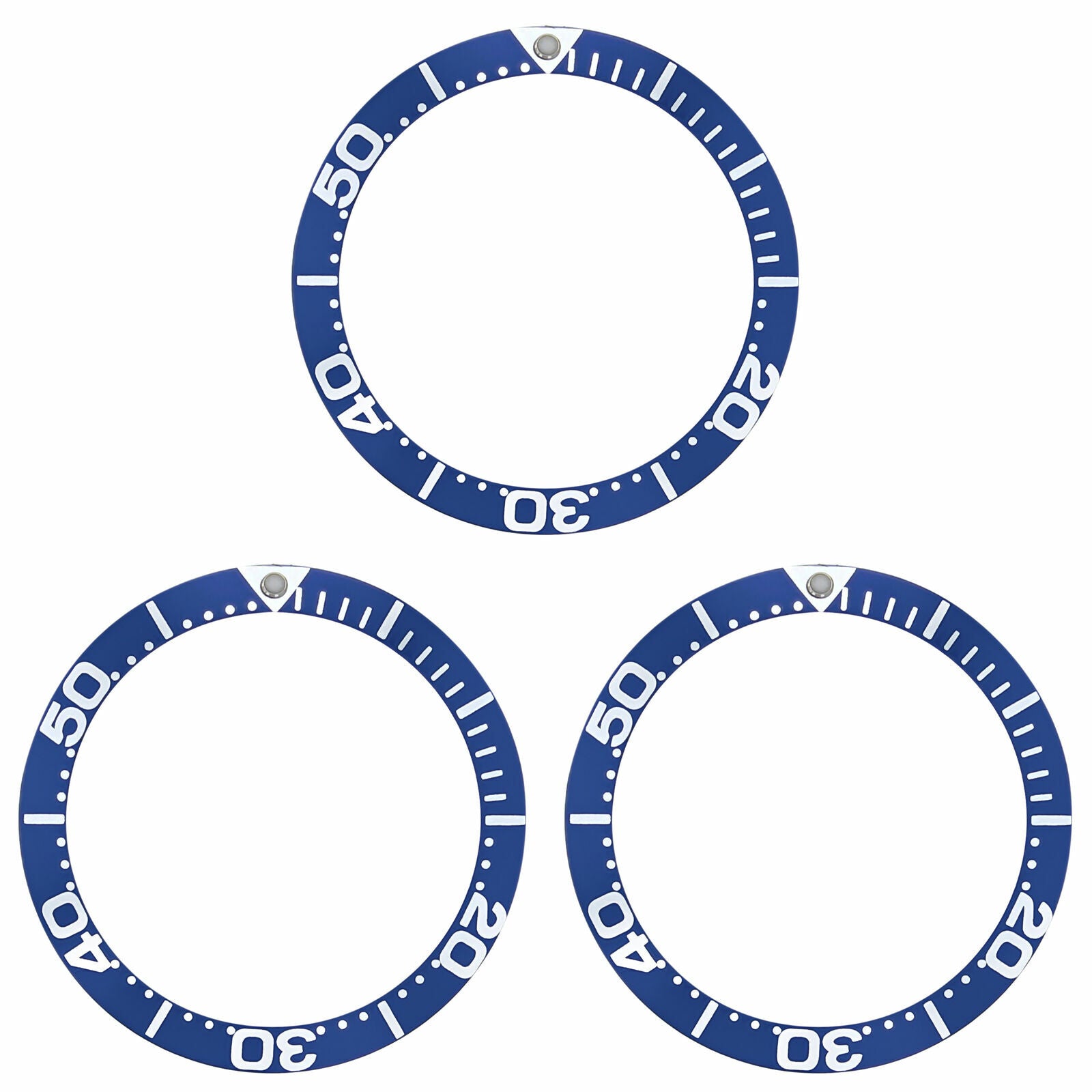 3 BEZEL INSERT FOR OMEGA SEAMASTER WATCH 2254.50 -300M BLUE FULL SIZE LARGE #