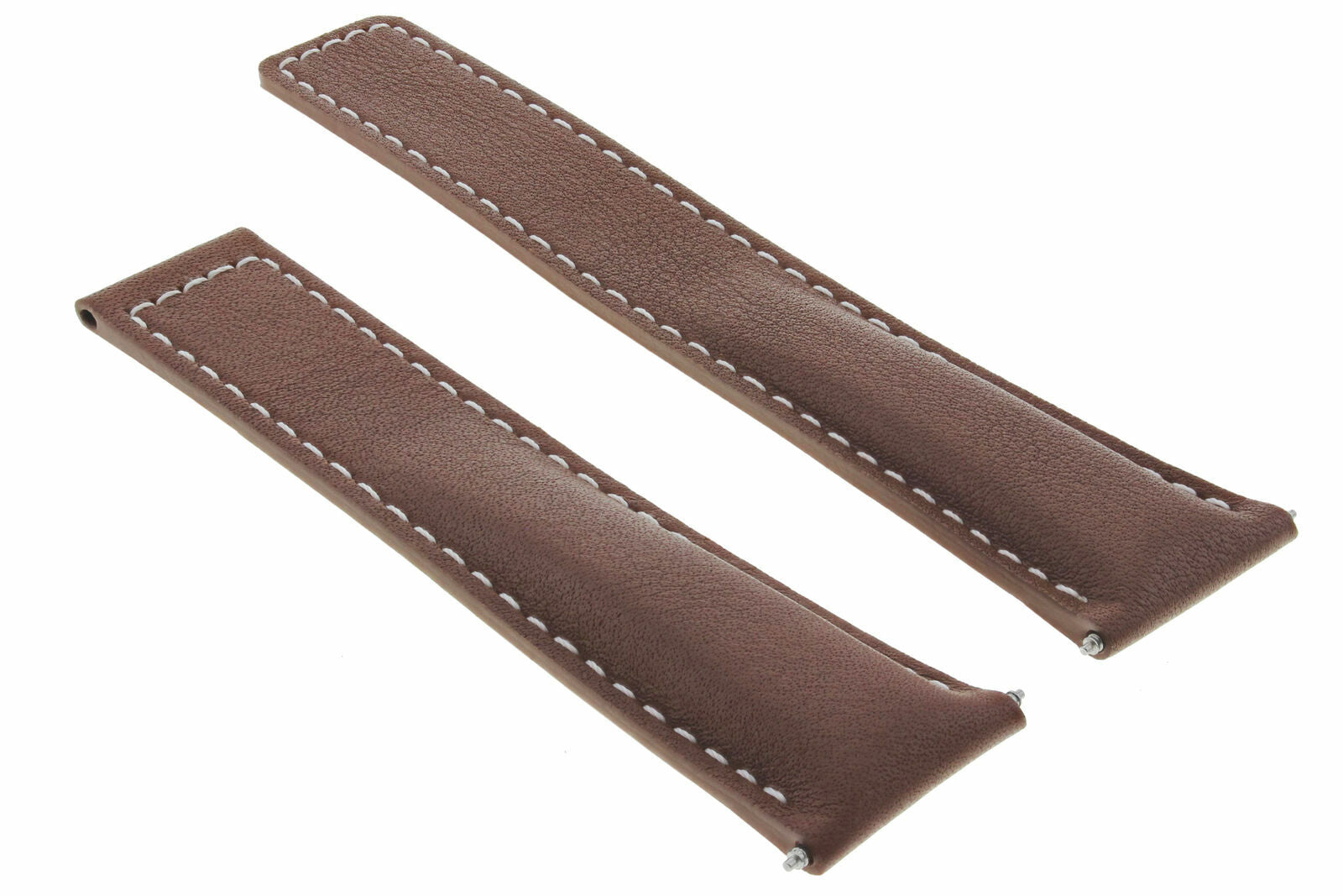 20MM LEATHER WATCH BAND FOR TAG HEUER CARRERA CV2013 DEPLOYMENT CLASP BROWN WS