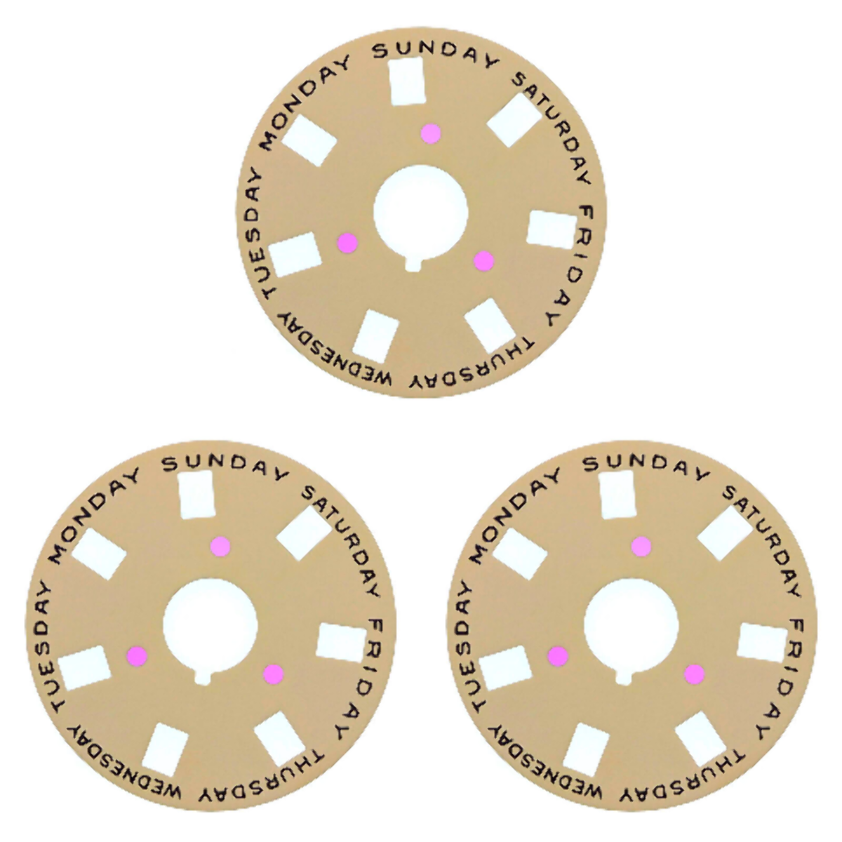 3 DAY DISC FOR ROLEX PRESIDENT DAYDATE WATCH CHAMPAGNE 1030/1556 1802 1805 1811