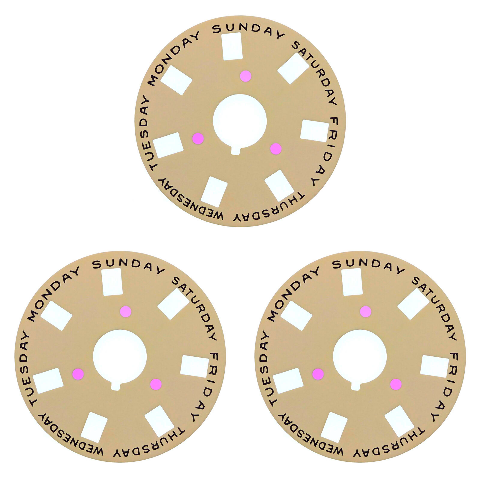 3 DAY DISC FOR ROLEX PRESIDENT DAYDATE WATCH CHAMPAGNE 1030/1556 1802 1805 1811