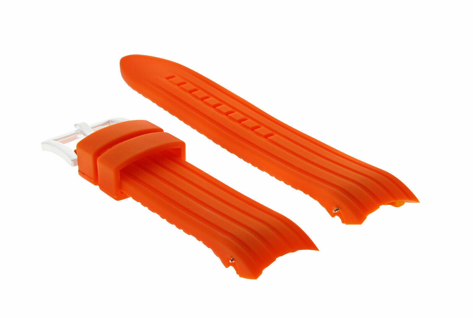 SILICONE RUBBER BAND STRAP 22MM FOR 45MM OMEGA SEAMASTER PLANET OCEAN ORANGE