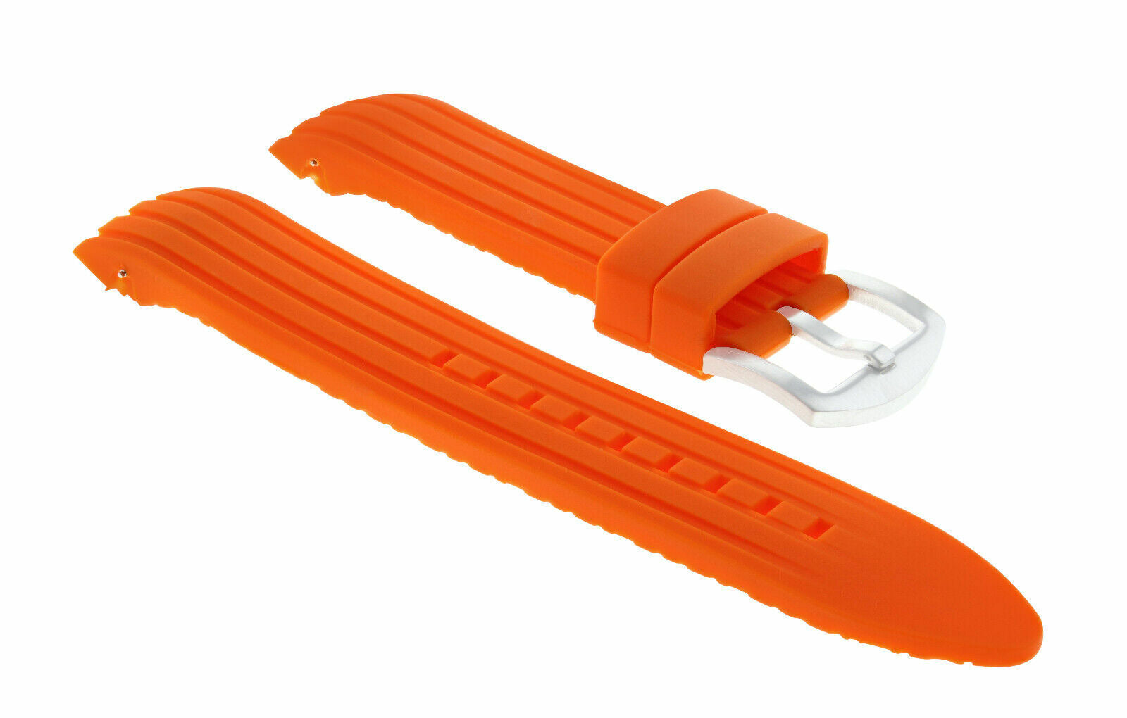 SILICONE RUBBER BAND STRAP 22MM FOR 45MM OMEGA SEAMASTER PLANET OCEAN ORANGE