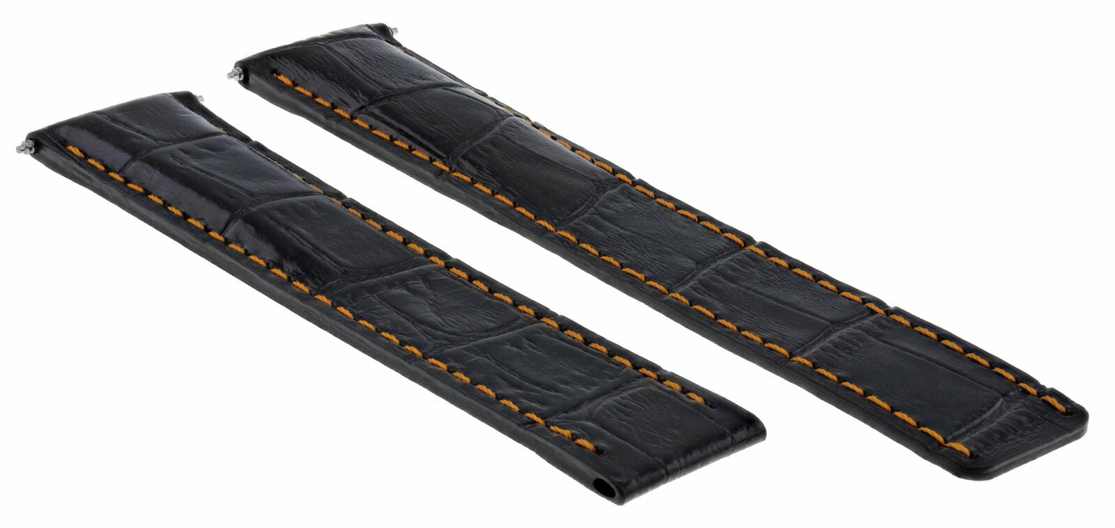 18/16MM LEATHER WATCH BAND STRAP FOR CARTIER TANK QUARTZ FRANCAISE BLACK OS