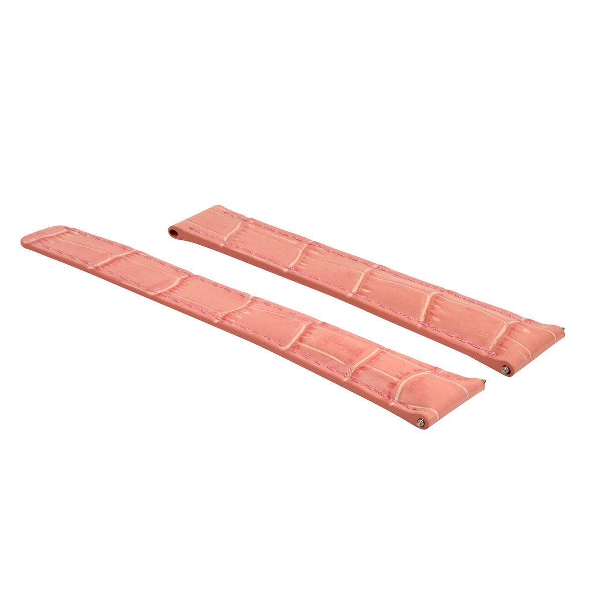 18MM LEATHER BAND WATCH STRAP FIT BREITLING PILOT DEPLOYMENT CLASP 18/16 PINK