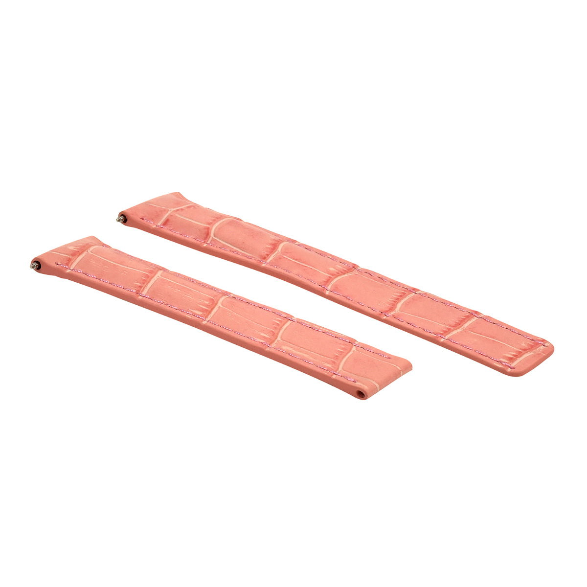 18MM LEATHER BAND WATCH STRAP FIT BREITLING PILOT DEPLOYMENT CLASP 18/16 PINK