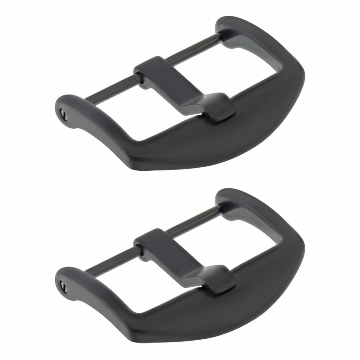 2-20MM THUMBNAIL TANG BUCKLE SCREW FOR PANERAI STRAP BAND RUBBER LEATHER BLACK