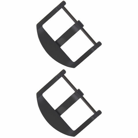 2-20MM THUMBNAIL TANG BUCKLE SCREW FOR PANERAI STRAP BAND RUBBER LEATHER BLACK