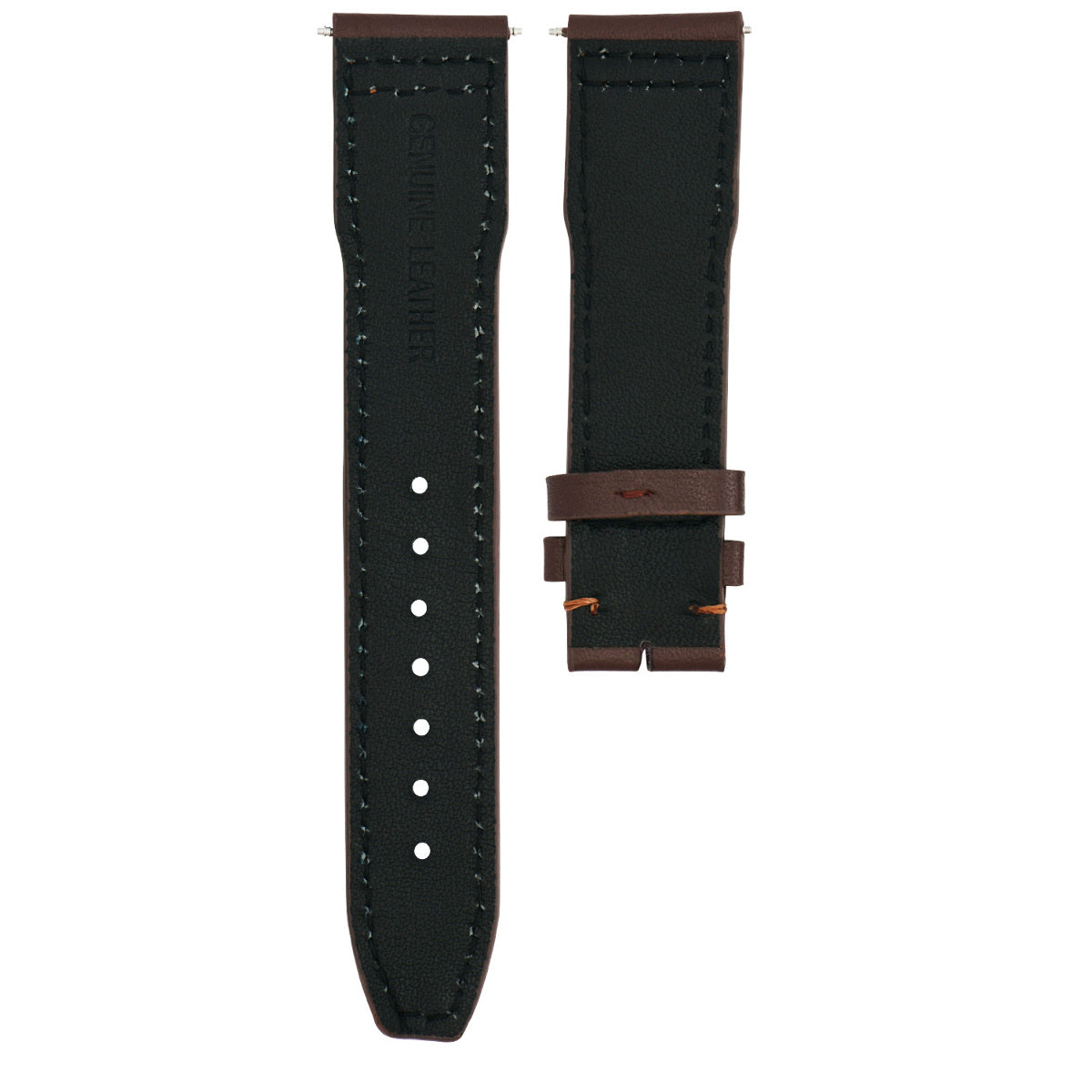 22MM CALF LEATHER STRAP BAND CLASP FOR IWC WATCH PILOT PORTUGUESE WATCH BROWN