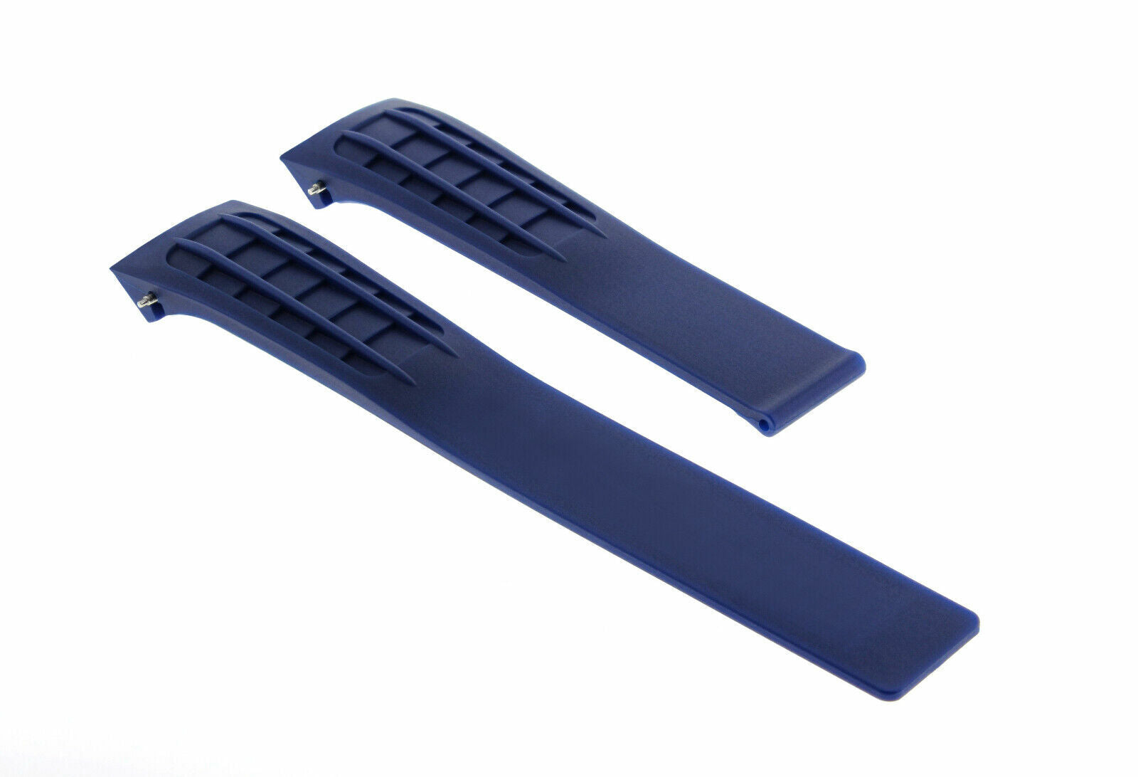 22MM RUBBER WATCH BAND DEPLOYMENT CLASP FOR TAG HEUER CARRERA AQUARACER F1 BLUE