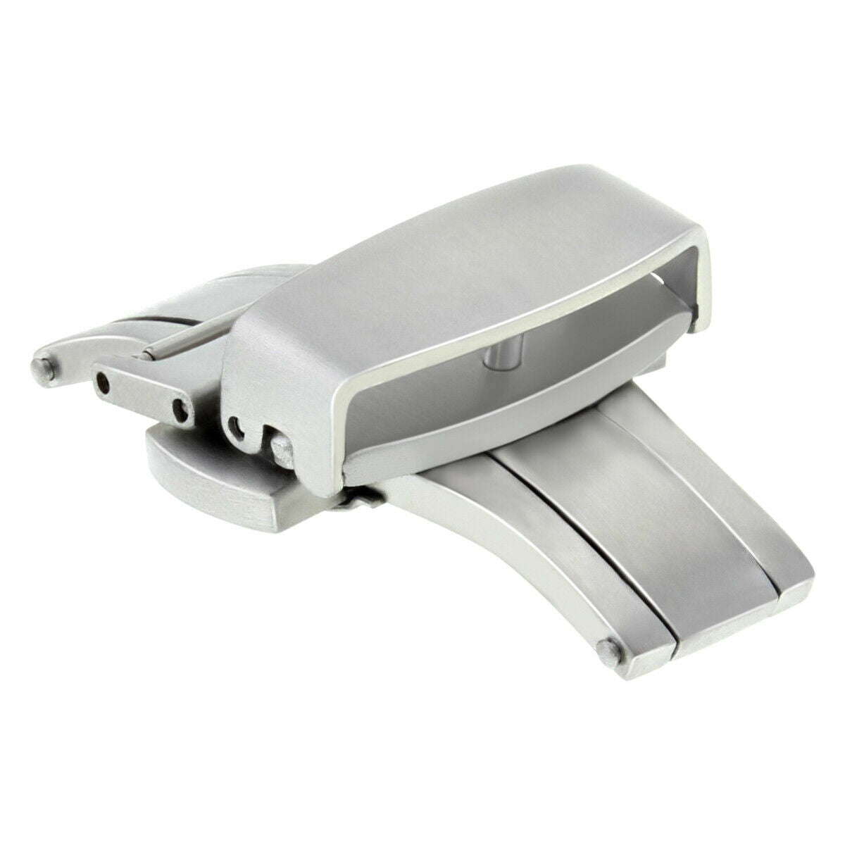 20MM BUTTERFLY LEATHER WATCH BAND DEPLOYMENT BUCKLE CLASP PUSH BUTTON BRUSH