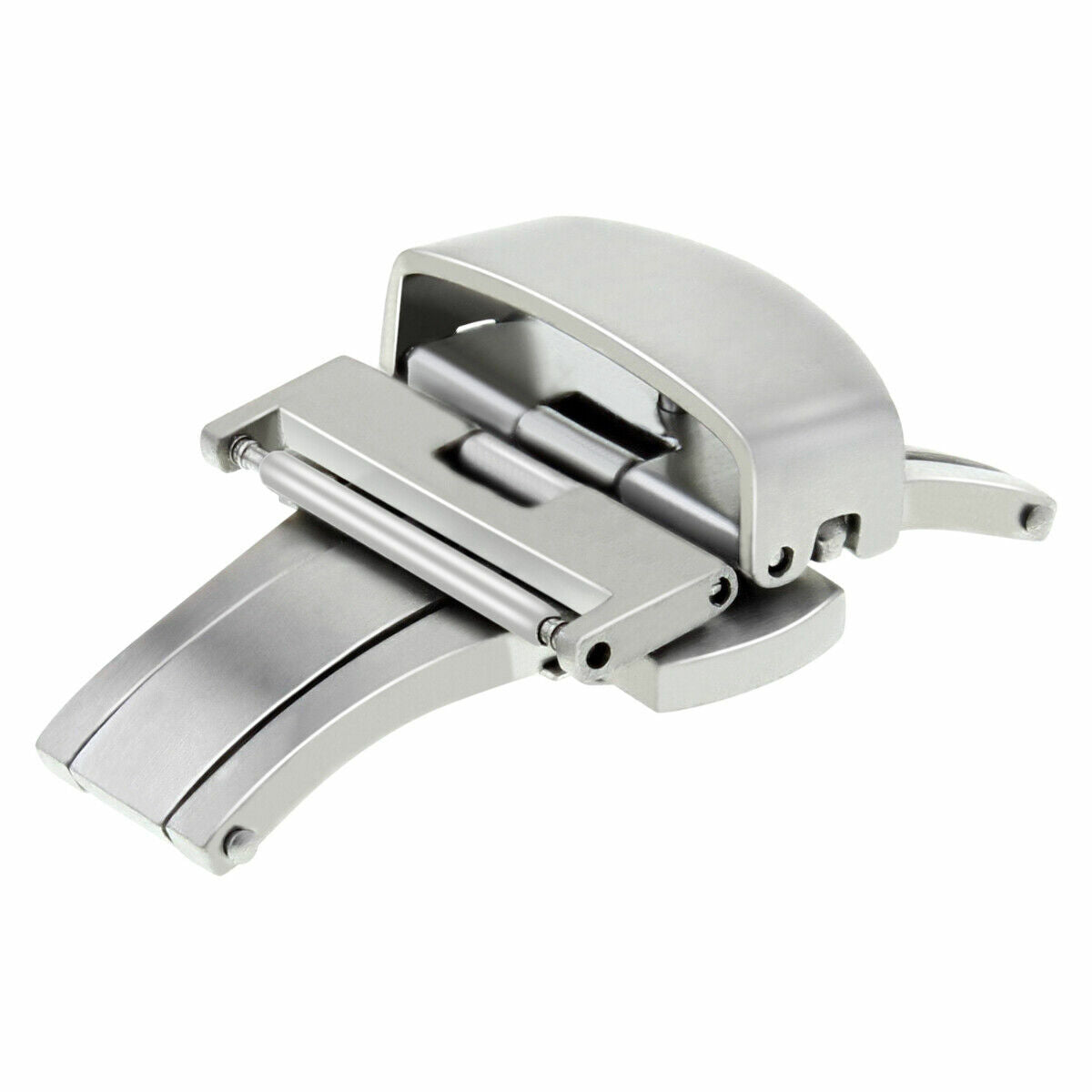 16MM BUTTERFLY FOR DEPLOYMENT STRAP BAND CLASP BUCKLE PUSH BUTTON BRUSH STAINLESS ST