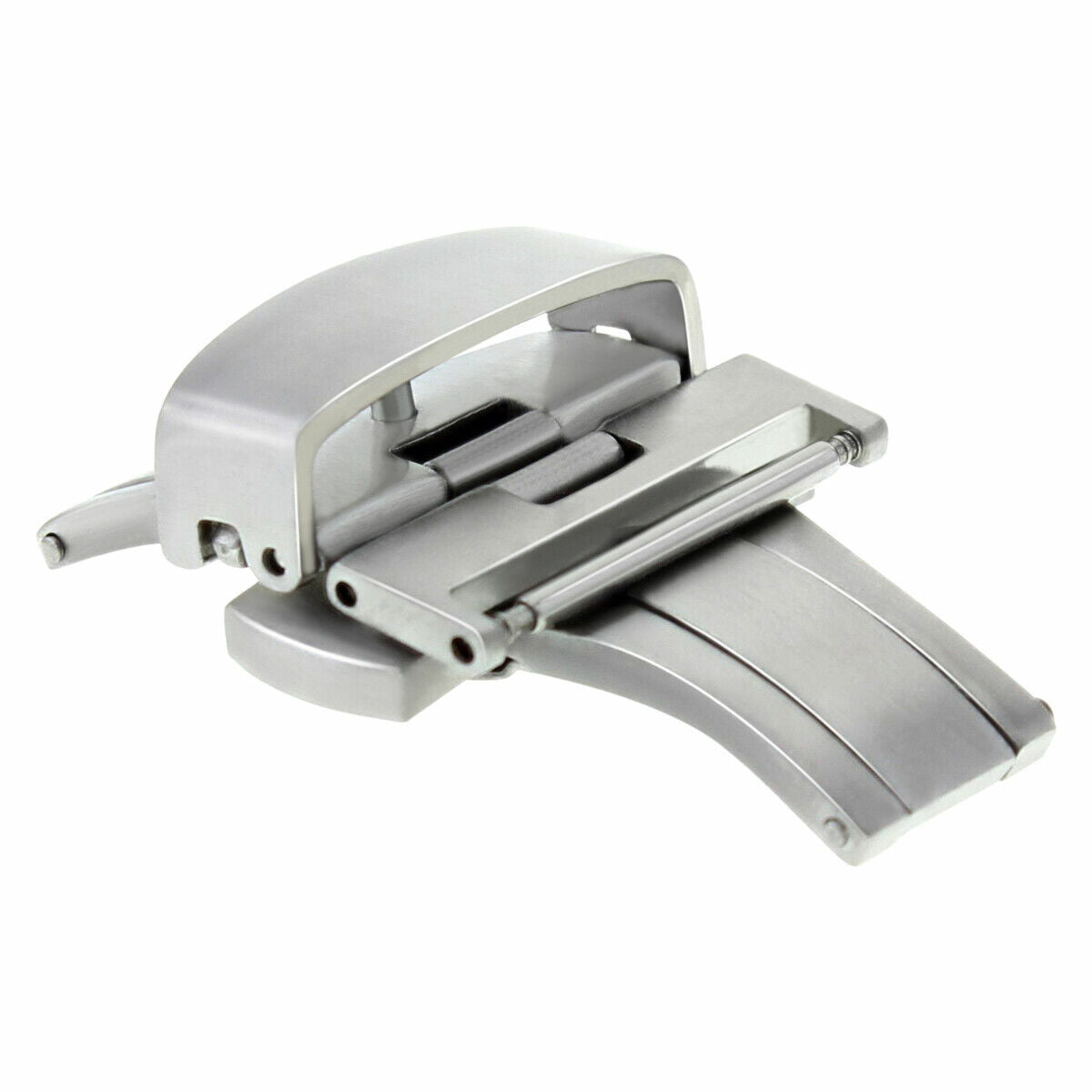 16MM BUTTERFLY FOR DEPLOYMENT STRAP BAND CLASP BUCKLE PUSH BUTTON BRUSH STAINLESS ST