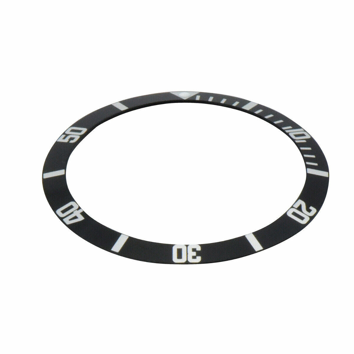 BEZEL INSERT FOR VINTAGE ROLEX SUBMARINER 1655 , TUDOR 94410 PLASTIC PEARL @12