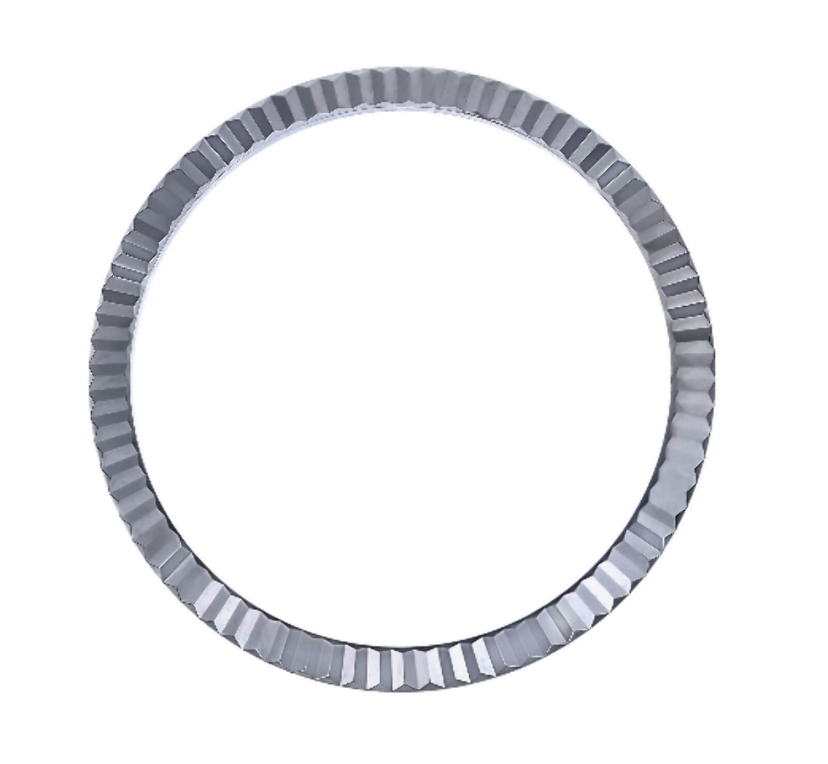 BEZEL FOR 36MM ROLEX FLUTED 18K WHITE REAL GOLD 116234 116200 116139 116244 TQ