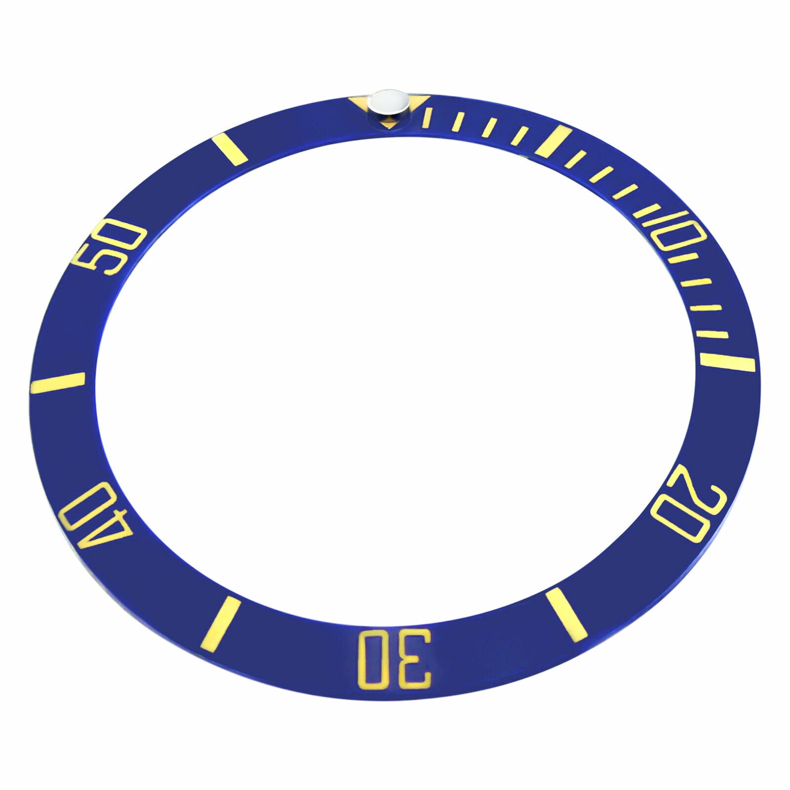 BEZEL INSERT CERAMIC FOR 40MM INVICTA 8926OB 21719 8928OB BLUE ENGRAVED GOLD #