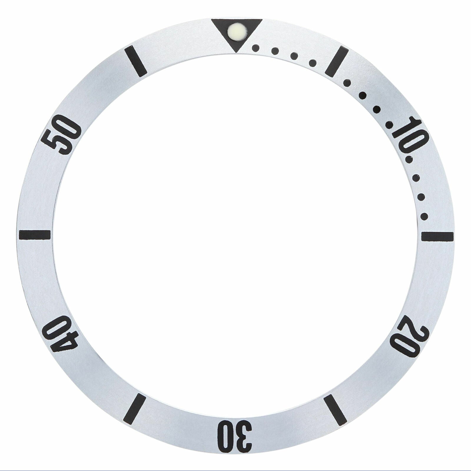 BEZEL INSERT FOR TAG HEUER PROFESSIONAL 2000 972.006 ,973.006, 974.006F SILVER