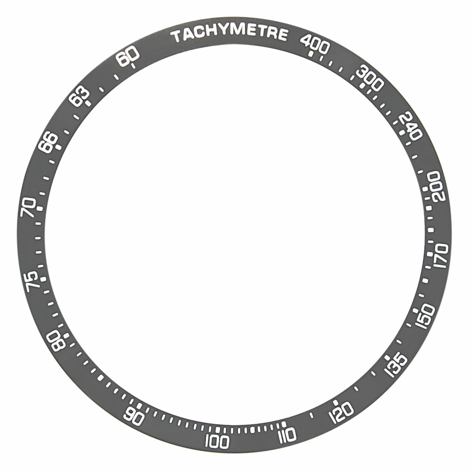 BEZEL INSERT FOR TAG HEUER CV2014.FT6014 CARRERA CALIBRE 16 CHRONOGRAPH GREY