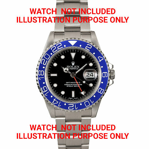 BEZEL INSERT CERAMIC FOR 40MM INVICTA 89260B PRO DIVER WATCH GMT BLUE SILVER
