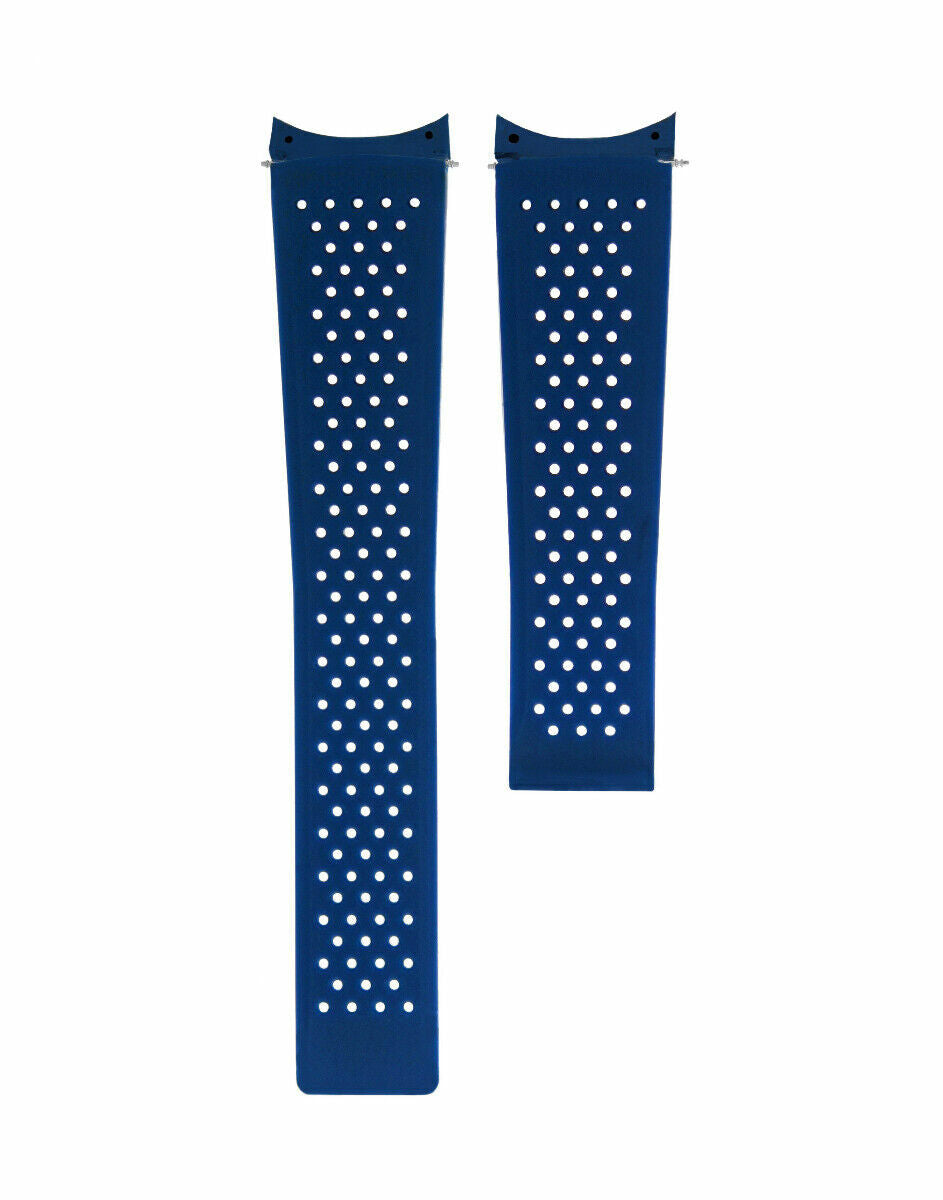 22MM RUBBER WATCH BAND STRAP FOR TAG HEUER GRAND CARRERA MONACO WATCH BLUE