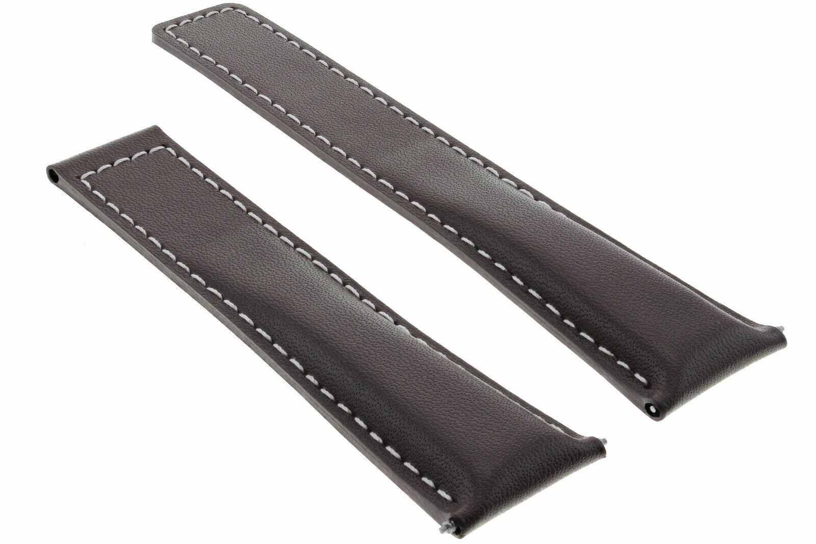 19MM LEATHER WATCH BAND STRAP FOR TAG HEUER CARRERA WV 2116 TWIN TIME BROWN WS