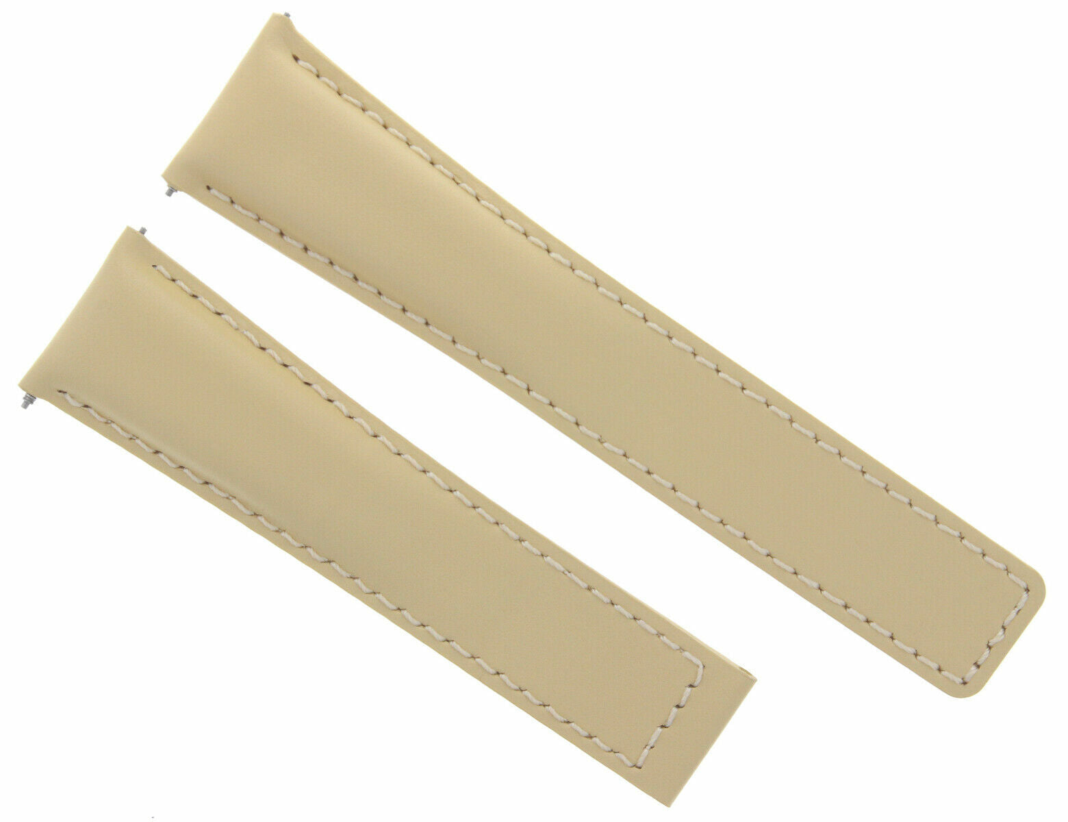 19MM LEATHER WATCH STRAP BAND SMOOTH FOR TAG HEUER CARRERA TWIN TIME WATCH BEIGE