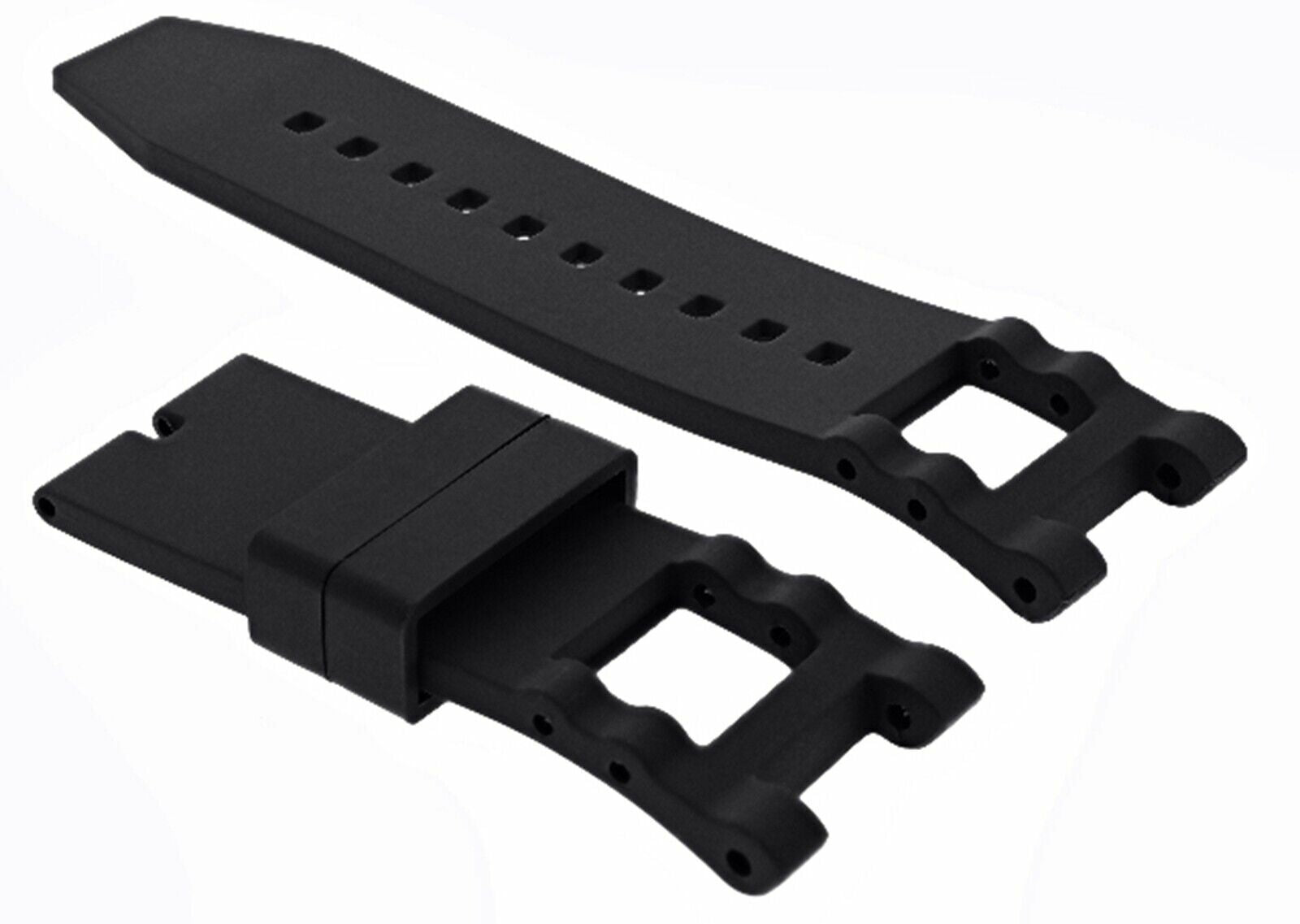 BLACK SILICONE RUBBER WATCH BAND STRAP FOR INVICTA SUBAUA NOMA COLLECTION 5511