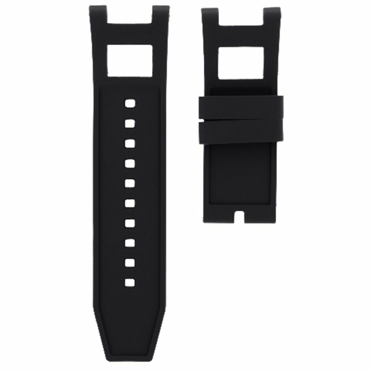 BLACK SILICONE RUBBER WATCH BAND STRAP FOR INVICTA SUBAUA NOMA COLLECTION 5511