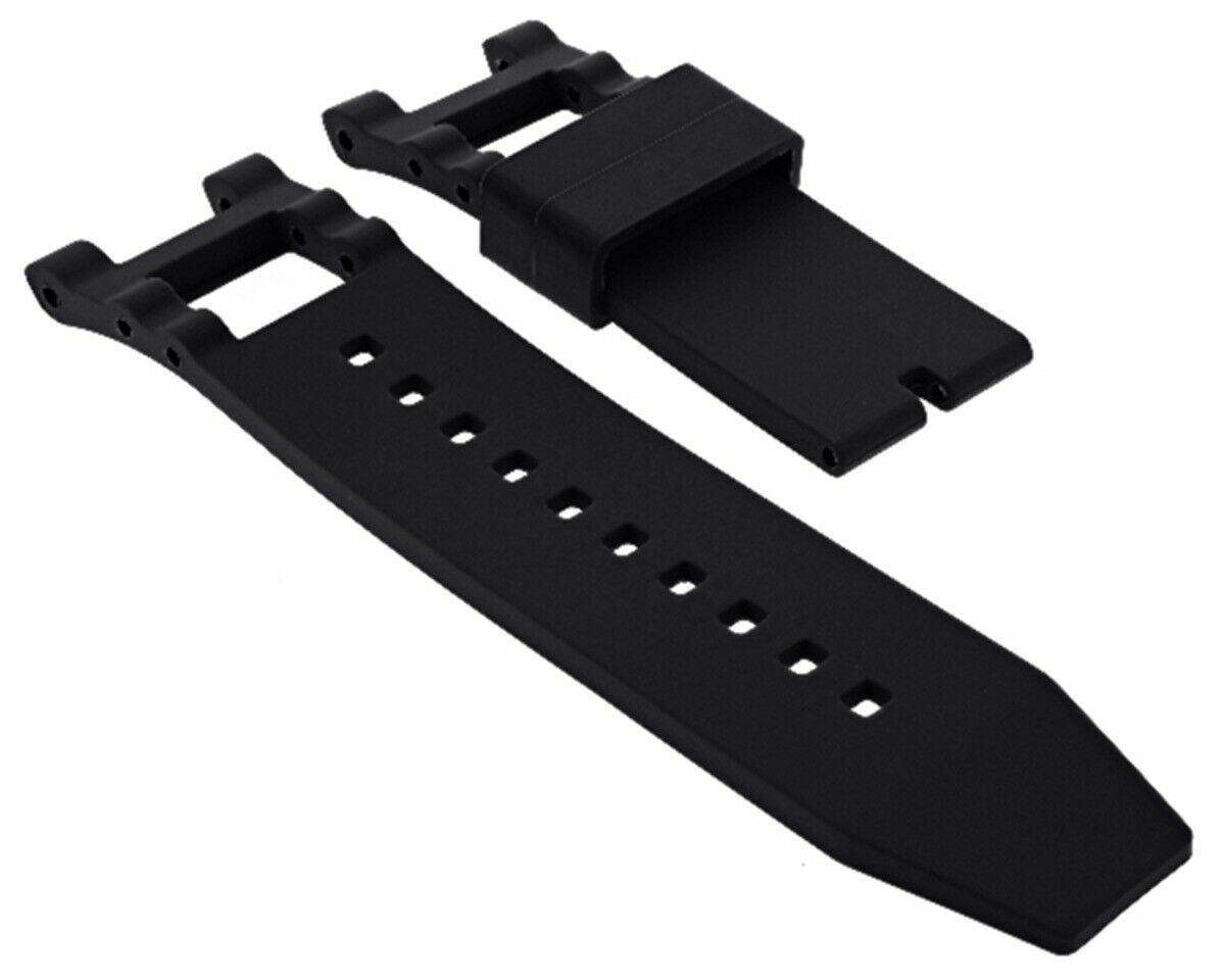 BLACK SILICONE RUBBER WATCH BAND STRAP FOR INVICTA SUBAUA NOMA COLLECTION 5511
