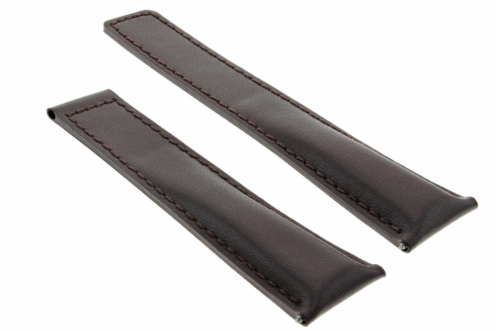 20MM LEATHER WATCH BAND STRAP FOR TAG HEUER CARRERA CALIBRE DEPLOY CLASP BROWN