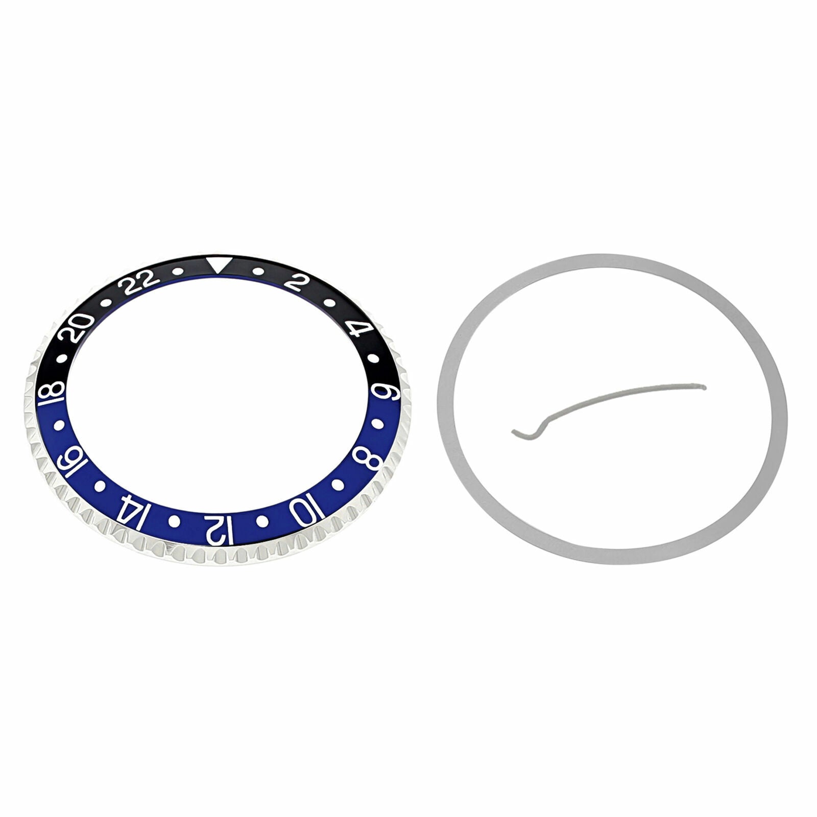 BEZEL & INSERT FOR ROLEX GMT 16700 16710 16713 16718 16760 BATMAN BLACK/BLUE