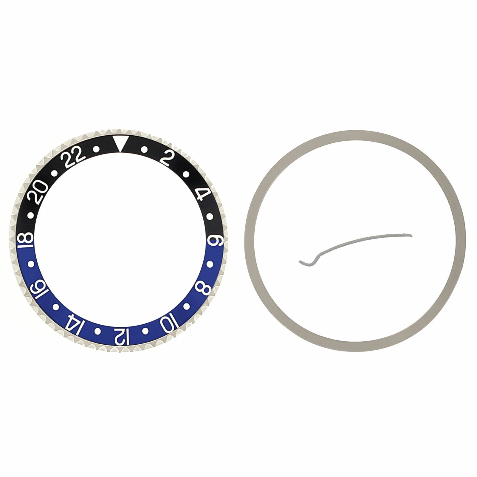 BEZEL & INSERT FOR ROLEX GMT 16700 16710 16713 16718 16760 BATMAN BLACK/BLUE