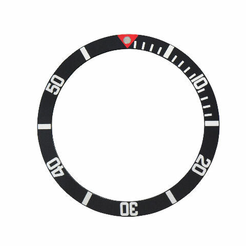 BEZEL INSERT FOR ROLEX SUBMARINER WATCH 6202 6204 RED TRIANGLE WITH PEARL