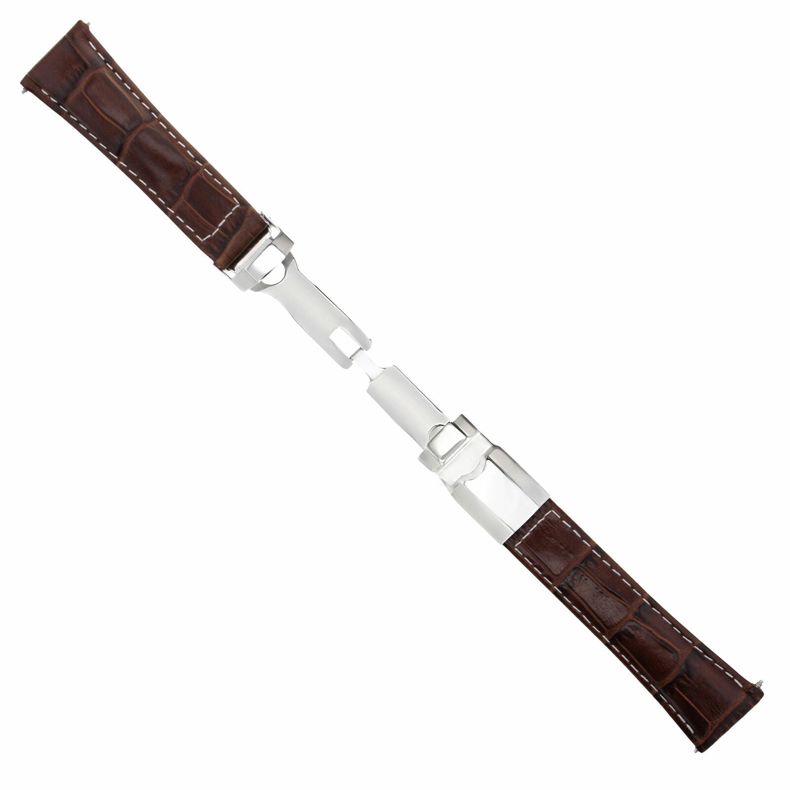LEATHER STRAP FOR ROLEX DAYTONA 16519 116520 116523 L/BROWN WS REGULAR SS CLASP