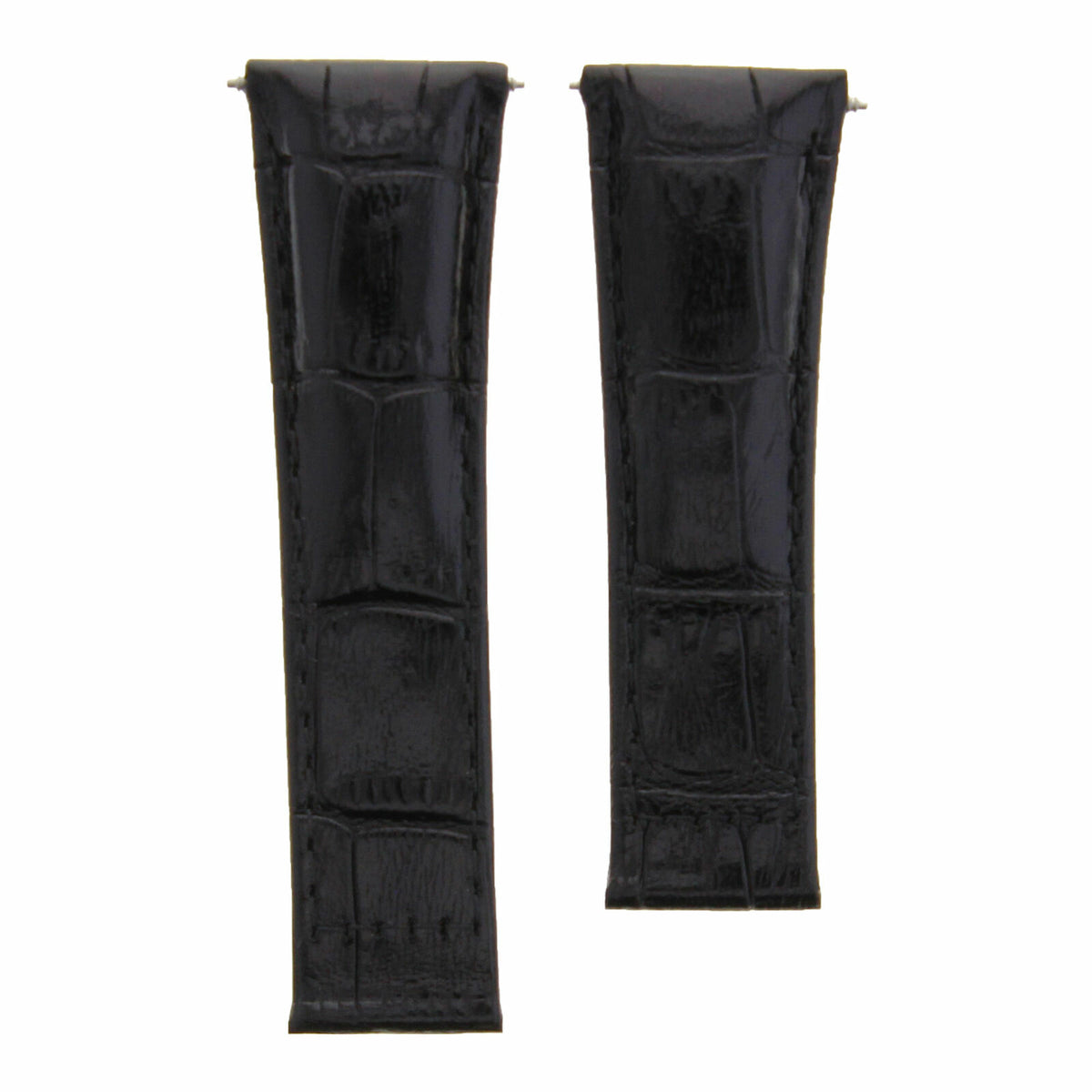 20MM REPLACEMENT LEATHER WATCH BAND STRAP WITH ENDPIECES FOR ROLEX DAYTONA 40MM, Black (Short), view 3