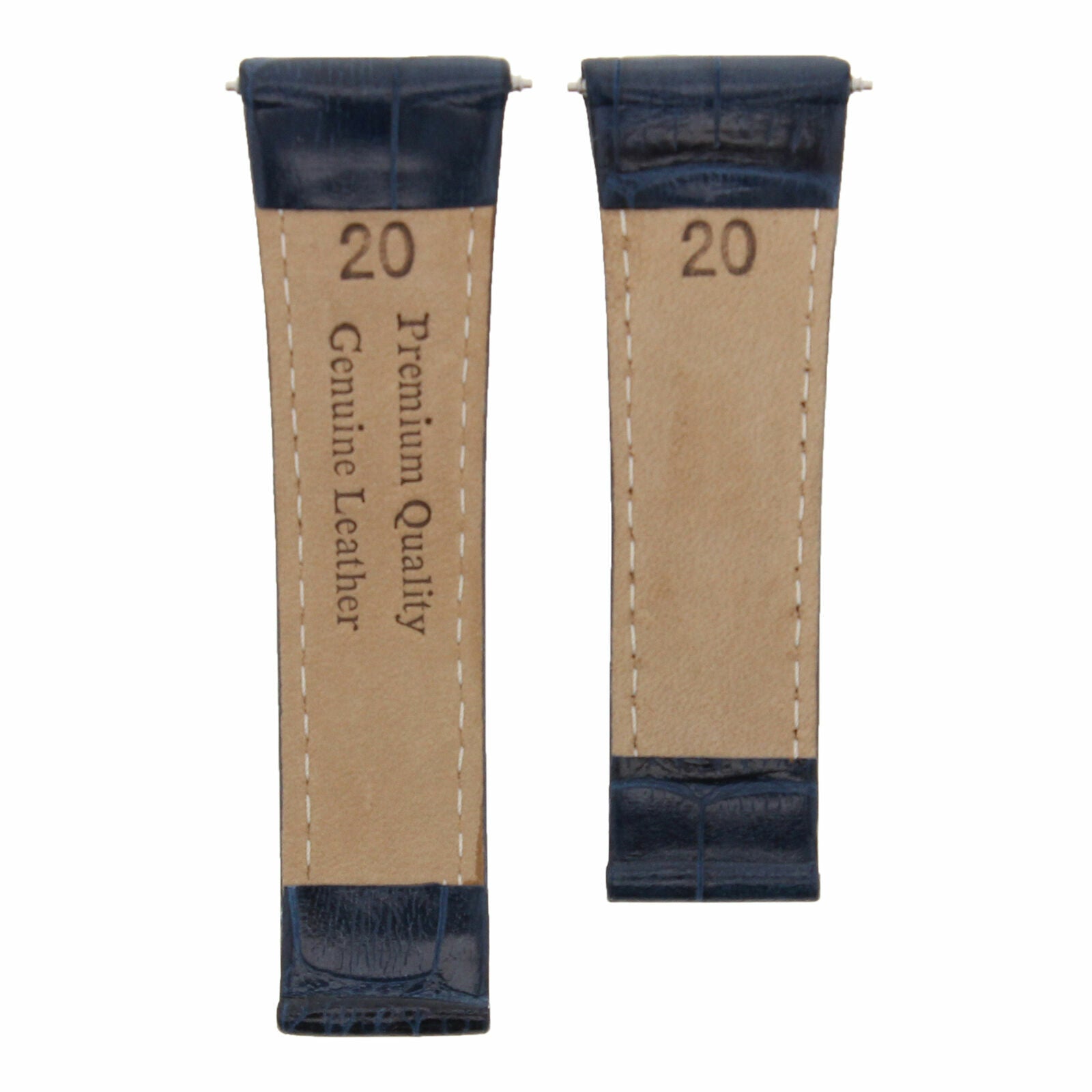 LEATHER STRAP FOR ROLEX DAYTONA WATCH 16519 16523 116520 BLUE RED STITCH REGULAR