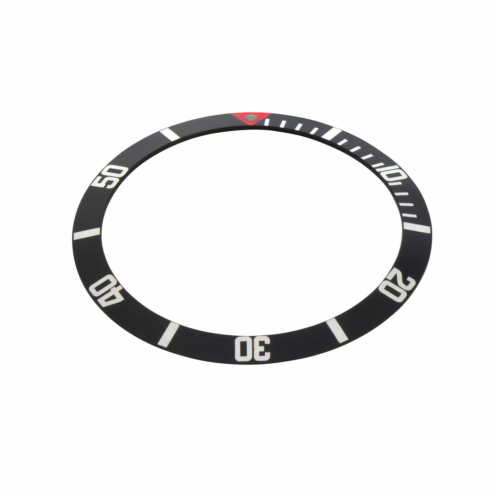 BEZEL INSERT FOR ROLEX SUBMARINER 16800 16608 16610 16613 RED TRIANGLE MARKER@12