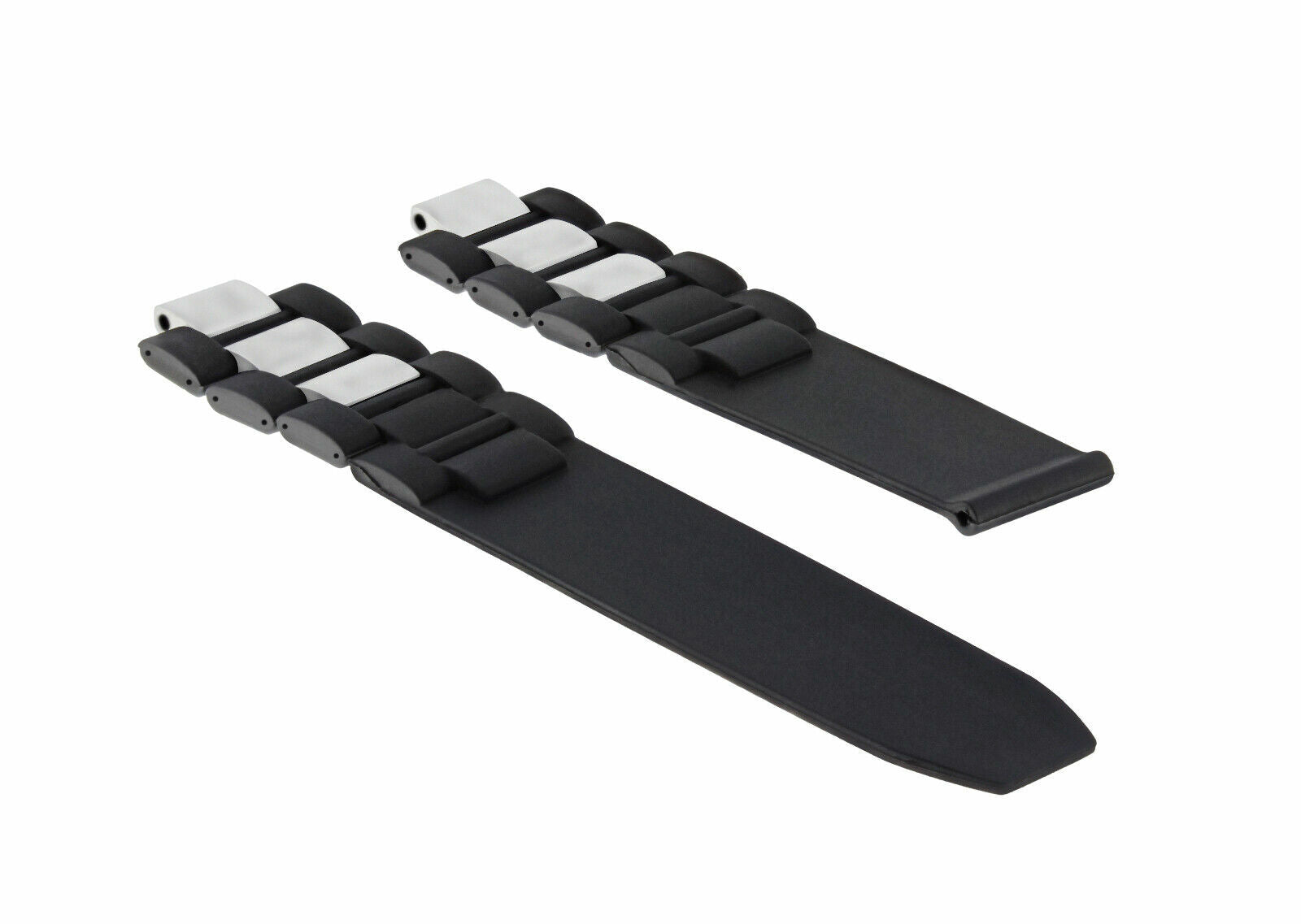 20MM RUBBER SILICONE BAND RUBBER STRAP FOR CARTIER 21 CHRONOSCAPH WATCH BLACK