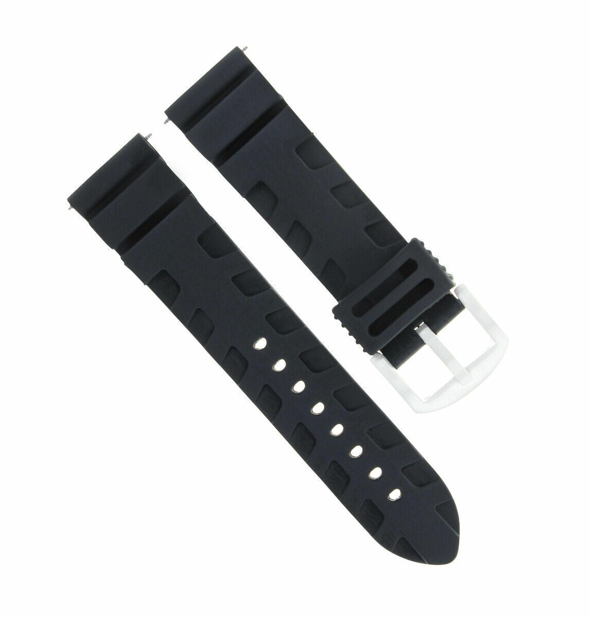 24MM RUBBER DIVER WATCH BAND STRAP FOR PANERAI ACCORDION SUBMERSIBLE PAM MODEL