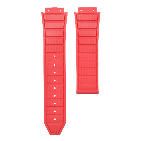 27MM RUBBER STRAP BAND FOR H HUBLOT 48MM BIG BANG KING POWER CERAMIC WATCH RED