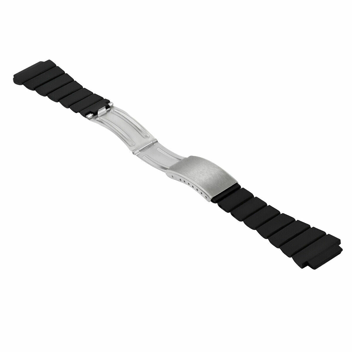 18MM PASTIC DIVER WATCHBAND STRAP FOR TAG HEUER CARRERA FORMULA F1 CALIBRE BLACK