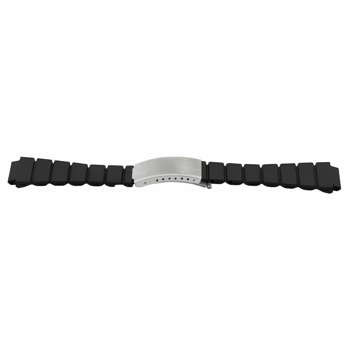 18MM PASTIC DIVER WATCHBAND STRAP FOR TAG HEUER CARRERA FORMULA F1 CALIBRE BLACK