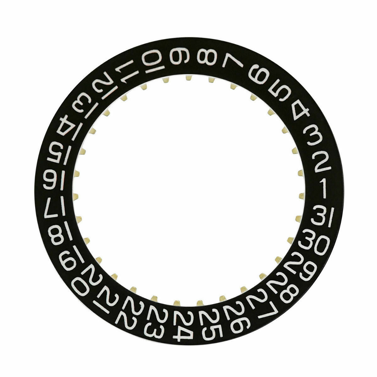 DATE DISC CALENDAR FOR MOVEMENT ETA 2893-2 2846 2878,2893-2 BLACK 3H WINDOW