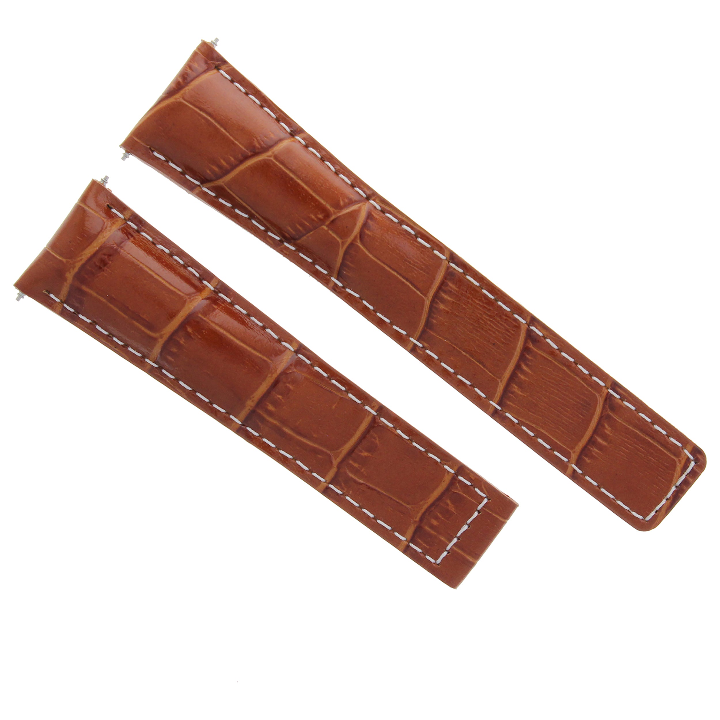 20MM LEATHER WATCH STRAP BAND BUCKLE CLASP FOR TAG HEUER CARRERA CALIBRE BROWN W