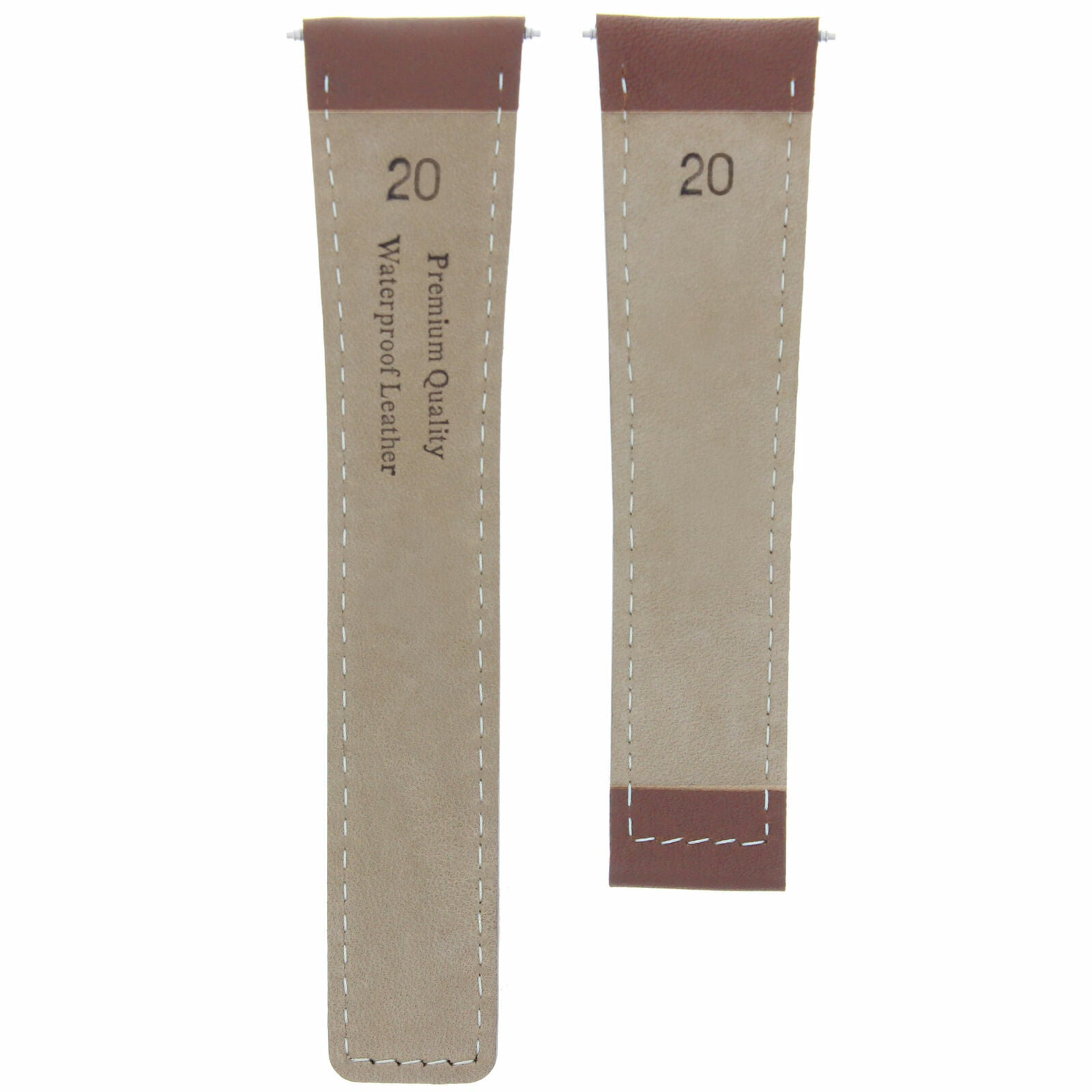 20MM LEATHER BAND WATCH STRAP FOR TAG HEUER CARRERA CV2013-FC6234 CLASP TAN WS