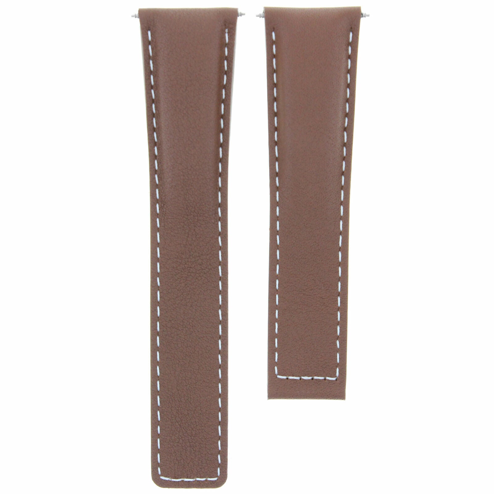 19MM LEATHER BAND SMOOTH STRAP DEPLOYMENT CLASP FOR TAG HEUER CARRERA TAN WS
