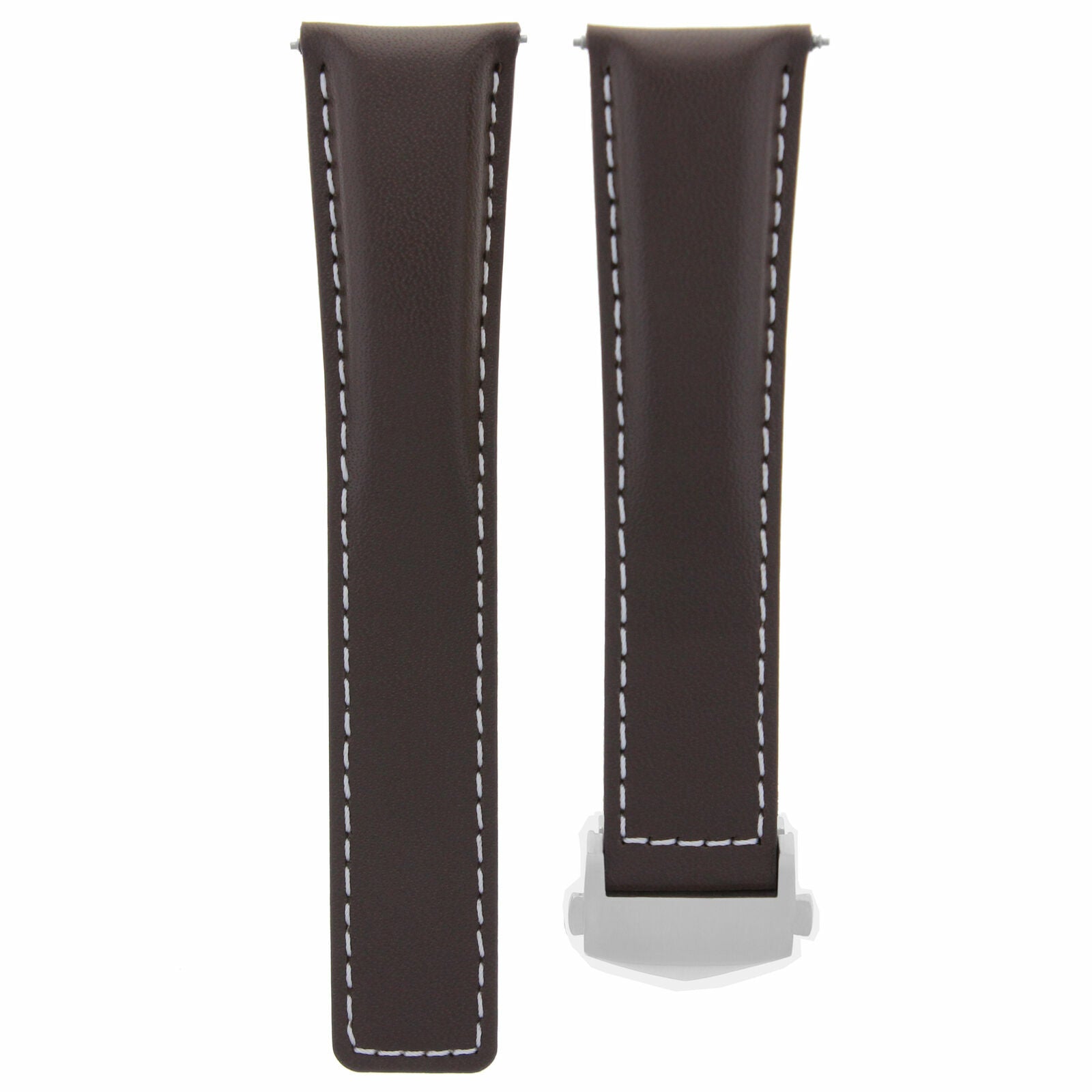 22MM LEATHER WATCH BAND STRAP FOR TAG HEUER CARRERA CV2115 CV2116 WATCH BROWN WS